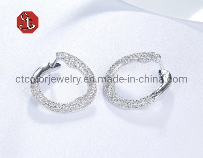 Fashion Jewelry Rectangle AAA Cubic Zircon Eardrop Earring