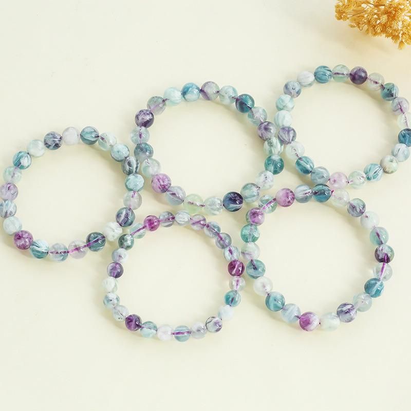 Fashion Jewelry Natural Crystal Green Fluorite Strand