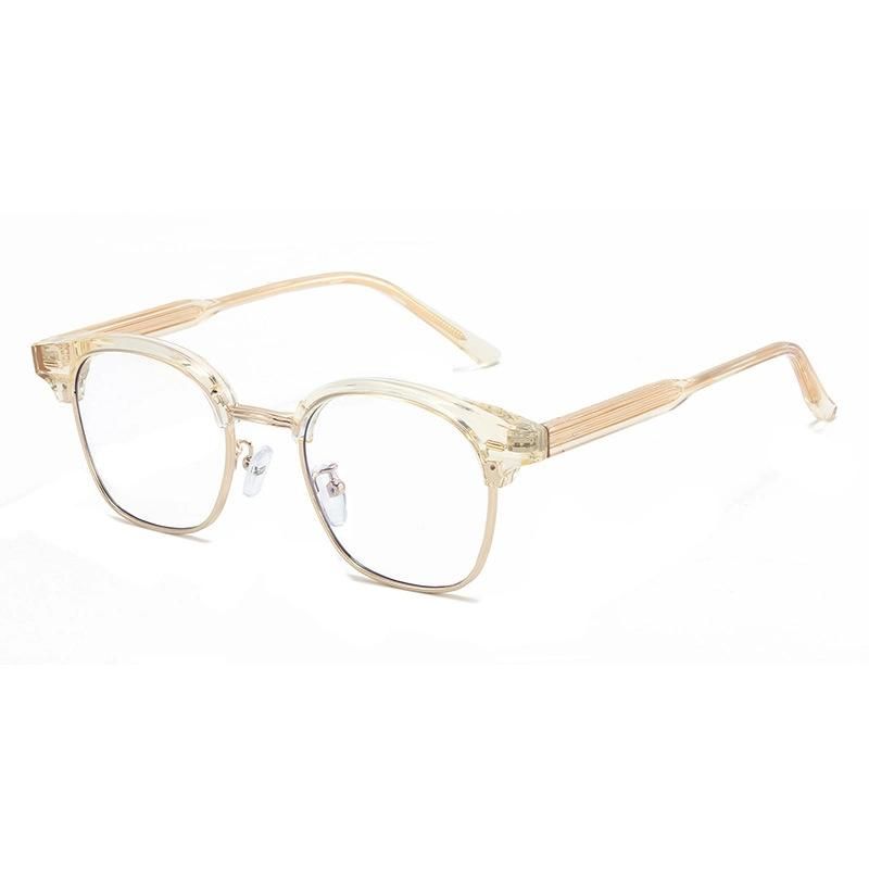 2022 Wholesale Glasses Frame Tr90 Korean Retro Myopic Glasses Frame Anti Blue Light Flat Lens Ins Small Red Book Recommended