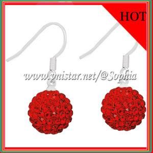 Fashion Red Crystal Stone Earrings