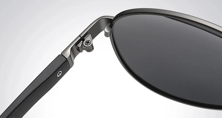 Hot Selling Custom Logo Stock Fashion Metal Frame Polarized Men Sunglasses