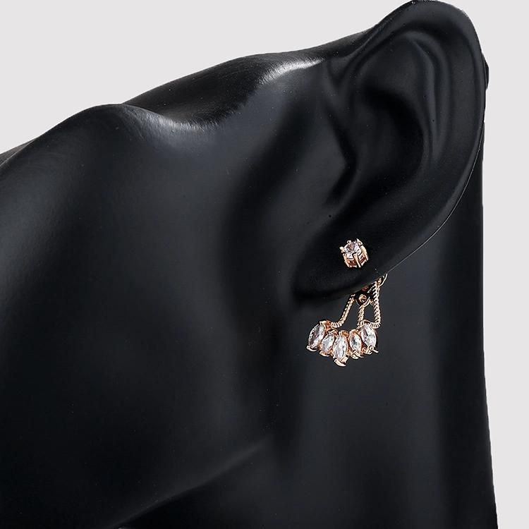 2020 Fashion Birthday Gift Fashion Gold New Model Fancy CZ Stud Earring
