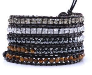 Bracelet Jewelry, Fashion Bracelet Mix Stone Jewelry Bracelet, Fashion Wrap Leather Jewelry Bracelet (3296)