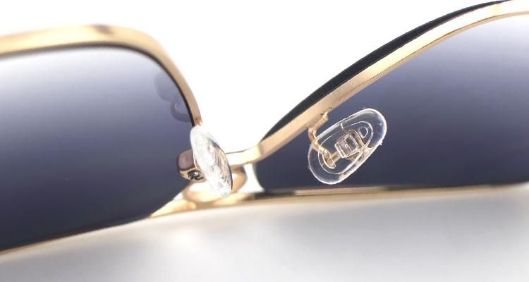 New Top Flat Oversize Metal Frames Women Stock Sunglasses