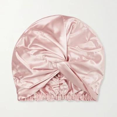 100% Natural Silk Sleep Cap for Women Satin Bonnet Double Layer Adjustable Hair Bonnet