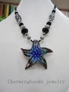 Glass Star Necklace Accessories Jewelry, Crytsal Beaded Necklace