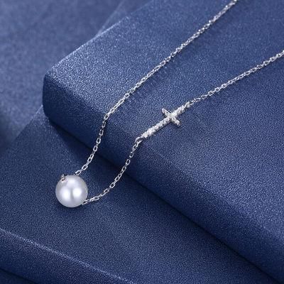 Classic Hot Sale Silver Pearl Necklace for Christian Jewelry Np-K-Pten004