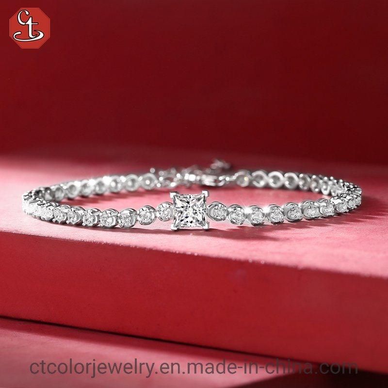 Hot Sale Trendy Wrist Jewelry Moissanite Diamond Bracelet Fashion Jewellery Wholesale