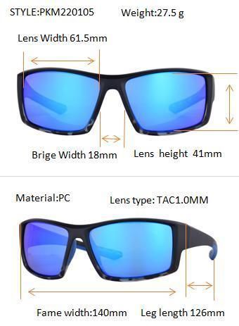 Injection PC Tr90 Blue Tac Polarized Sports Sunglass