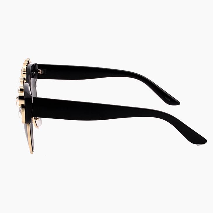 2018 Hot Selling Fashion Round Shape Sunglasses with Diamond