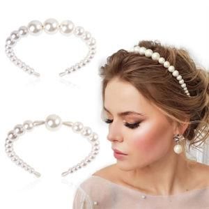 Wholesale Luxury Big Pearl Headband Bridal Wedding Pearl Hair Loop