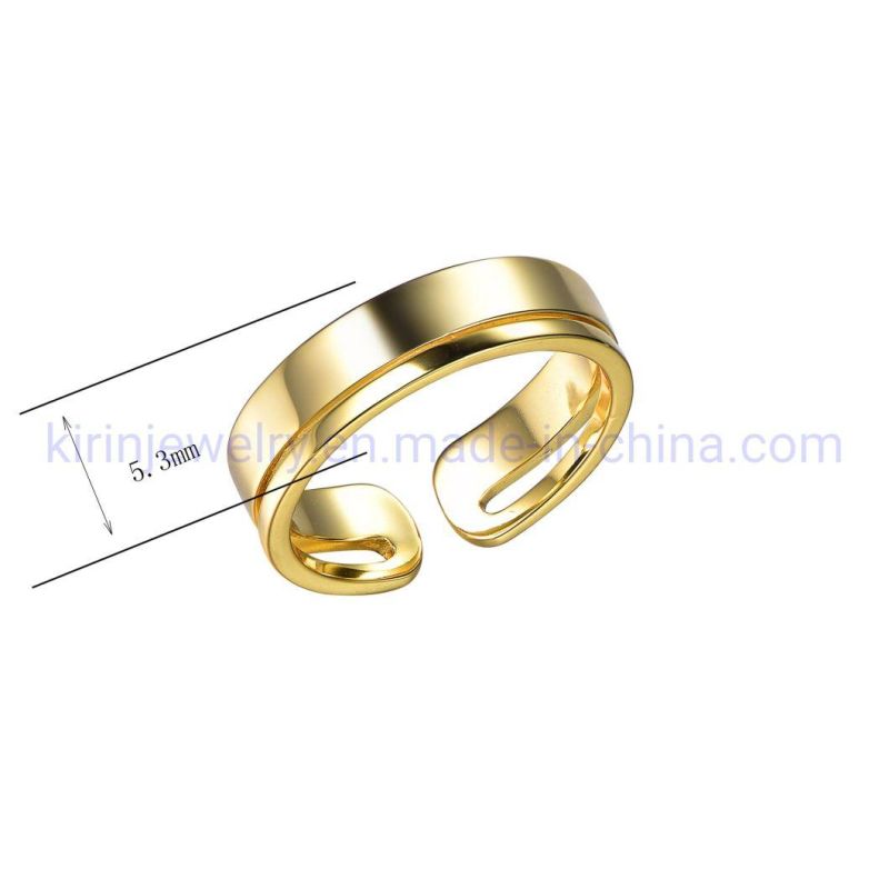 Anillo De Oro 14K 18K Gold Resizable Rings Women Resizable Rings 925 Silver Adjustable Gold Plated Rings