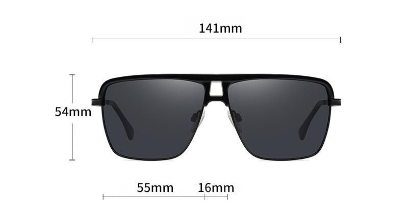 Fashion Mens Polarized Sun Glasses Metal Tr90 Made Tac Sunglasses Italy Design 3337