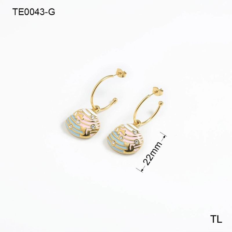 Manufacturer Gold Plated Fashion Jewelry OEM High Quality Waterproof Fashion Earrings jewellery Trendy Chunky Earrings Drop Earring