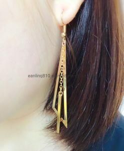 Simple Geometric Triangle Drop Dangle Earring Women Girl Fashion Jewelry