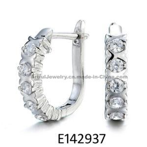 Fashion Jewelry 925 Sterling Silver or Brass Jewelry Hoop Earring Fashion Earring