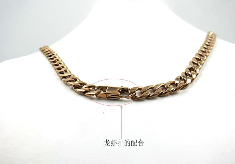 Fashion Jewelry Rose Golden Necklace
