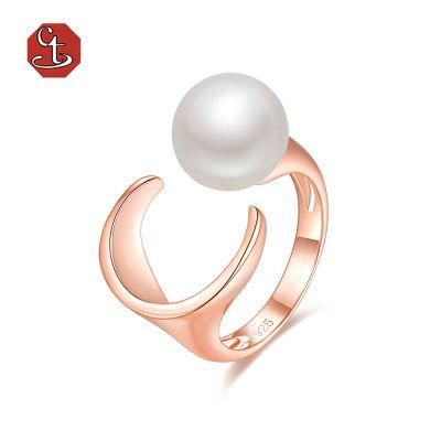 Wholesale Fashion Jewelry 925 Silver and Multi Color Pearl Rings Jewellery
