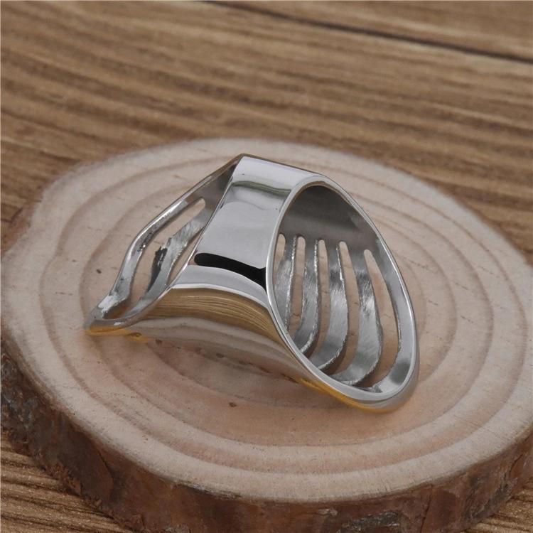 New Design Factory Directly Selling European and American Popular Women′ S Three Colors Titanium Steel Ring