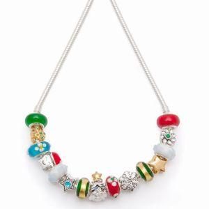 Christmas 925 Silver Necklace for European Charm Beads (C101)