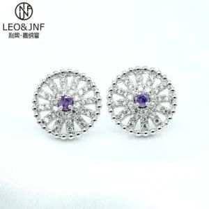 Fashion Custom Jewellery Ear Stud Imitation Diamonds Jewelry 925 Silver or Copper Gold Plated Stud Earrings