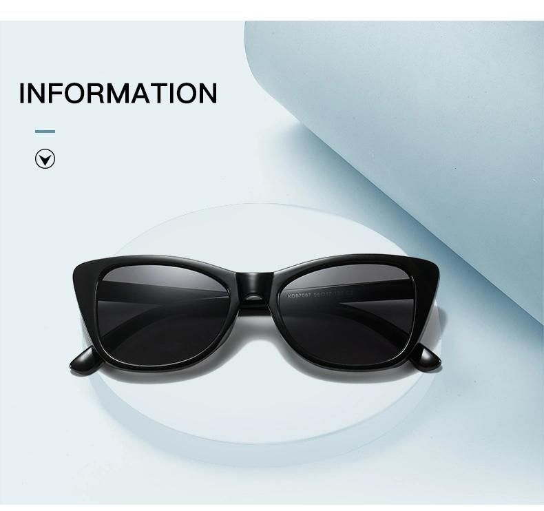 Sunglasses Retro Cat Eye PC Frame Sunglasses Jelly Color Trend Sunglasses Female Cross-Border Ins Net Red Glasses