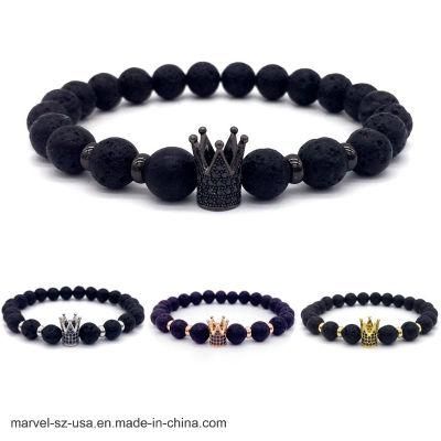 Zircon Crown Promotion Gift Men Beads Bracelet