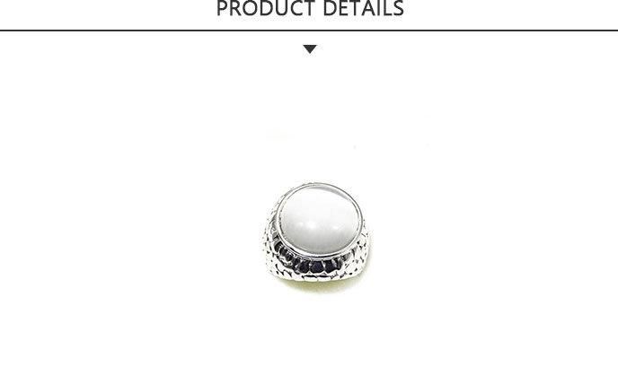 2019 Fashion Jewelry Ring with White Color Cat-Eye Stone