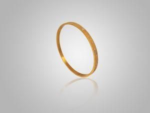 Gold Plated Sand Finishing Fashion Stainless Steel Bracelet (BC4519)