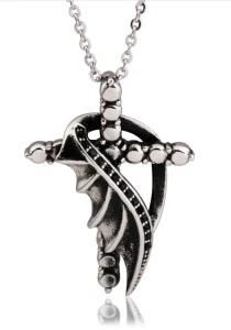 Pg100 Jewelry Men&prime;s 316L Stainless Steel Cross Pendant Hot Sale Necklace P8105