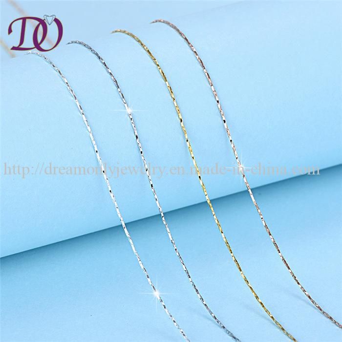 Wholesale Pure 925 Italy Sterling Silver Handmade Ingot Link Chain Necklace Matching Chain