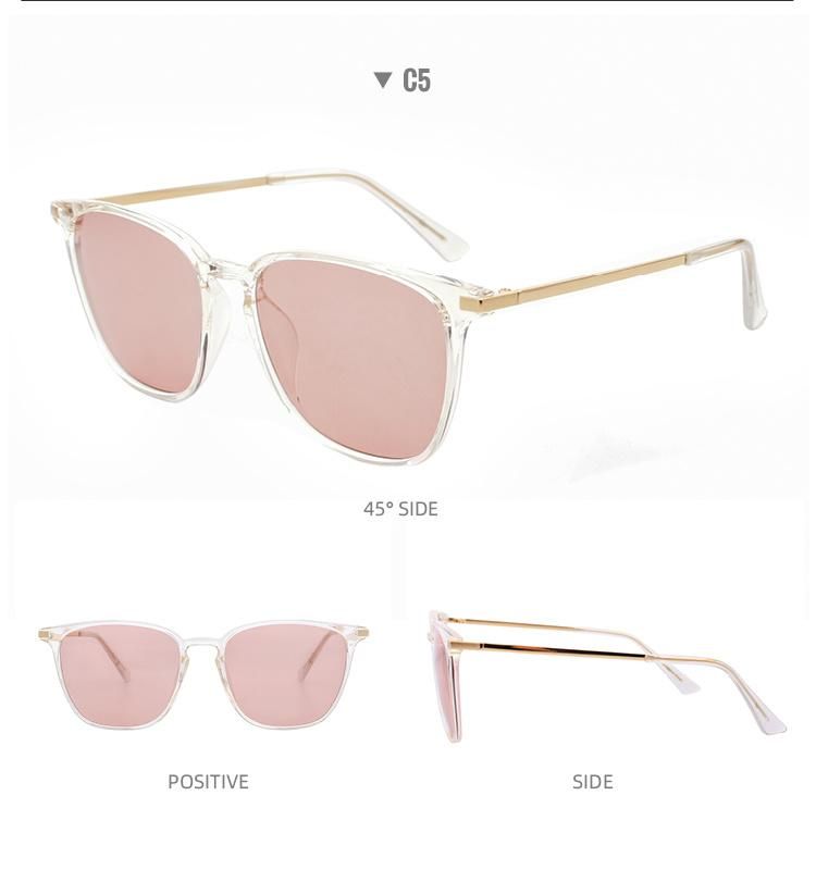 2022 Fashion Retro Vintage Buffs Square Frame Sunglasses Trendy Sunglasses for Unisex