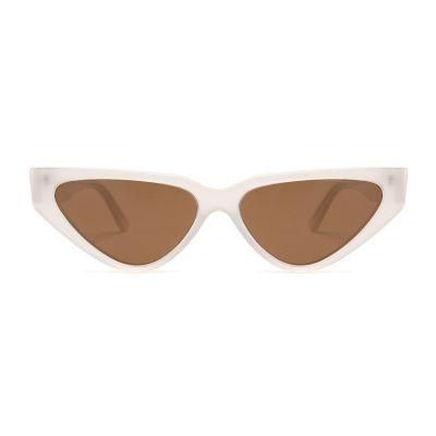 New Style Fashion Small Acetate Frame Polarized Sunglasses Women Super Hot Eyewear Cat Eye Retro Plate Sunglasses