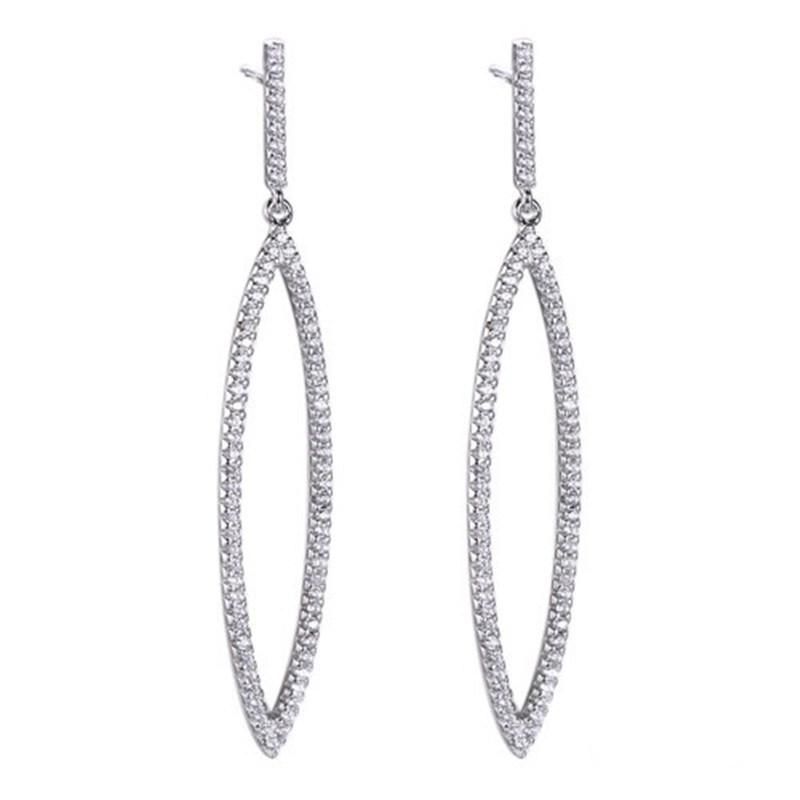 925 Silver Circle Drop Earring for Girls