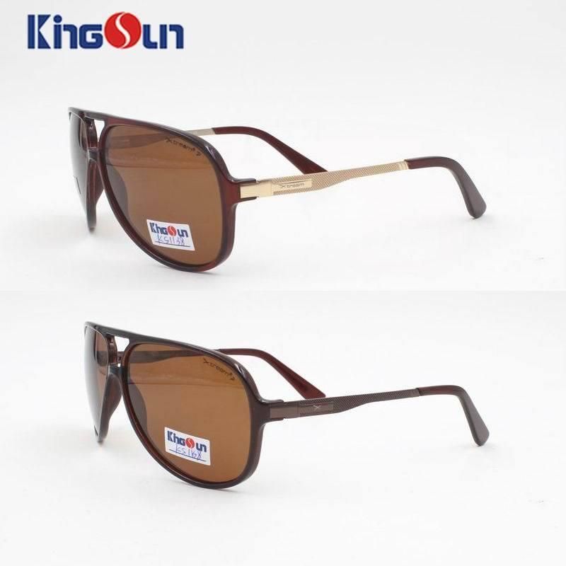 Tr90 Sunglasses with Polarized Lens & Metal Temple Ks1138 Shades