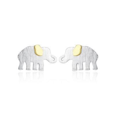 Fashion Jewelry Elephant Earrings Silver Jewelry Piercing Accessories Ear Studs