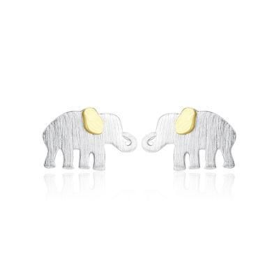Fashion Jewelry Elephant Earrings Silver Jewelry Piercing Accessories Ear Studs