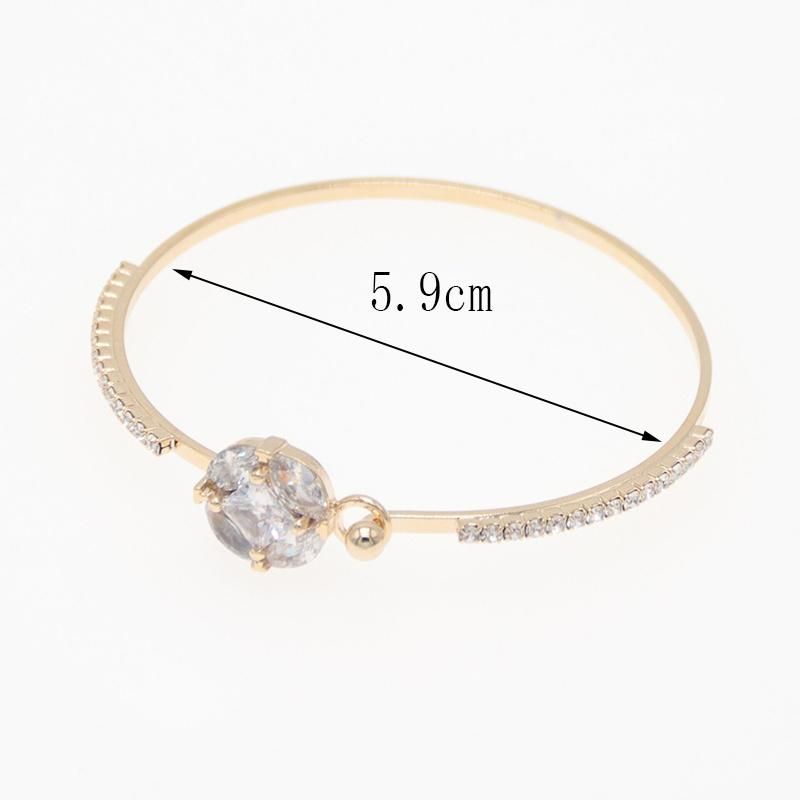 2022 New Fashion Ladies Zircon Gold Plated Bracelet Jewelry