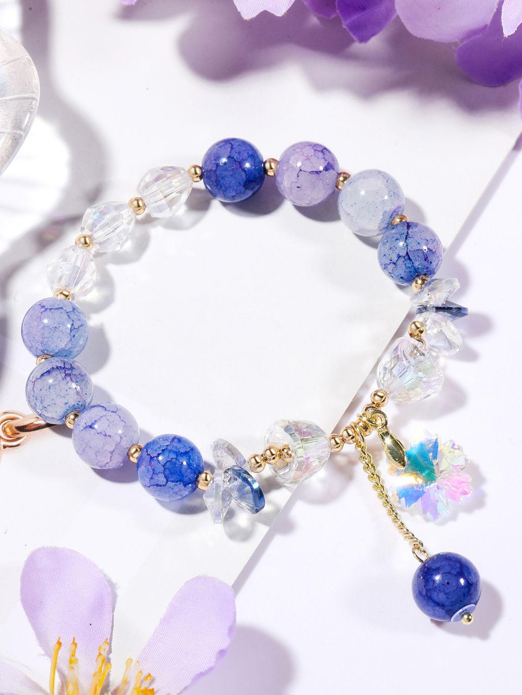 Women Jewelry Natural Stone Beads Crystal Bracelet