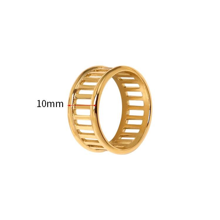 New Designs Stainless Steel Women′s Finger Jewelry Flywheel Gear Shaped Ring for Women