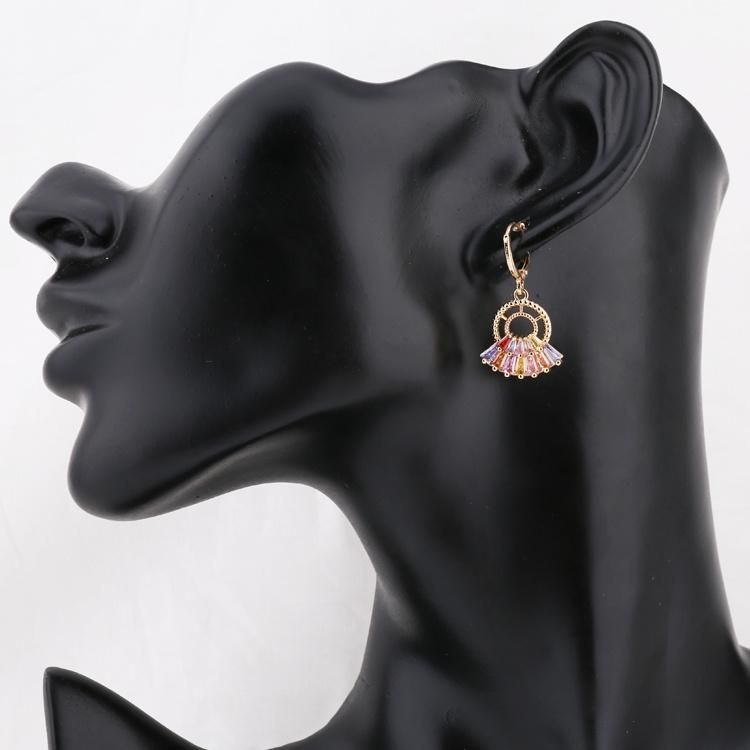 Fashion Women 18K Gold Plated Alloy Crystal Silver Jewelry Sets Chain Pendant Necklace