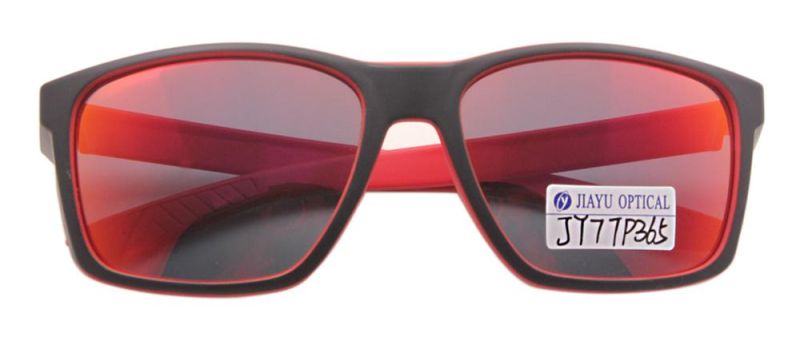 Quality Unique Mirror Color Lenses Polarized Men Women Plastic Sunglasses