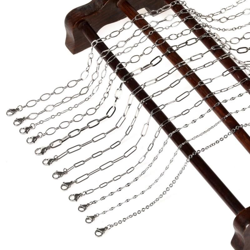 Fashion Custom Necklace Bracelet Anklet Accessories Embossed Welded Chain Jewelry