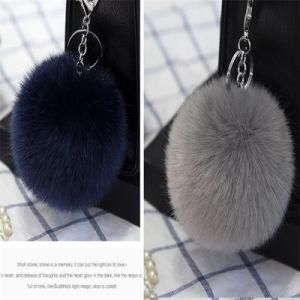Fuzzy Animal Keychain Fur POM POM Keychain Bag Charm