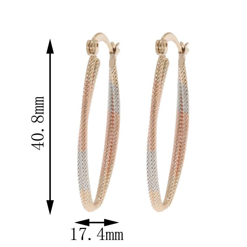 Wholesale Tricolor Personality Ladies Fashion Long Earrings
