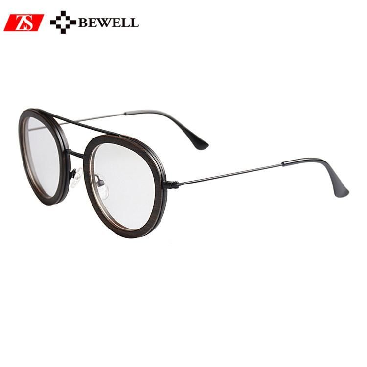Retro Round Maple Frame Sunglasses Suitable for The Square Face
