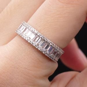 Fashion Jewelry Finger Ring Cubic Zirconia Imitation Diamond Wedding Jewelry Ring Rings