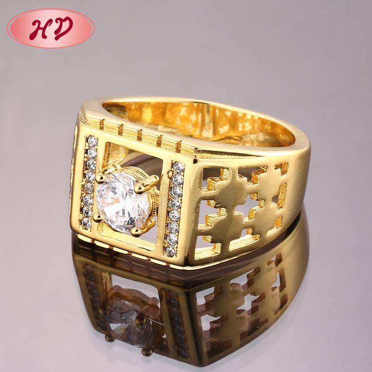 Fashion Women 18K Gold Plated Stainless Steel Silver Engagement Finger Wedding Rings Jewelry Design