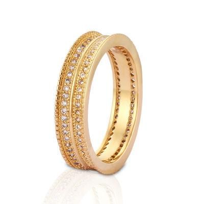 18K Gold Plated Stainless Steel Silver Fashion Wedding Engagement Jewelry Design Man Finger Rings