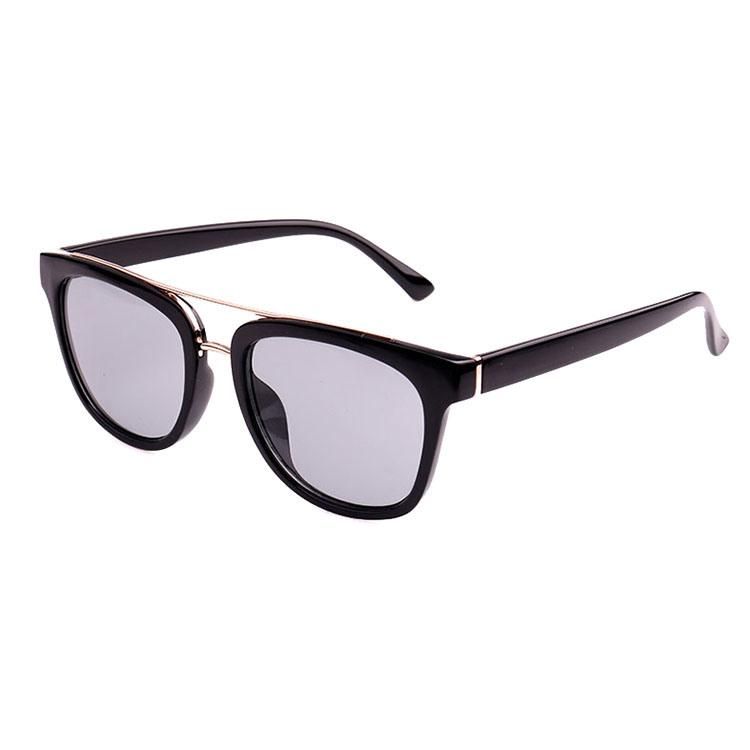 Square Plastic with Metal Bar Sunglasses